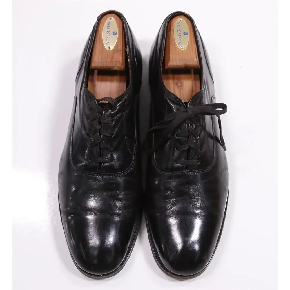 Cole Haan Made in England Black Lace-Up Oxford Leather Dress Shoes Mens 11 D